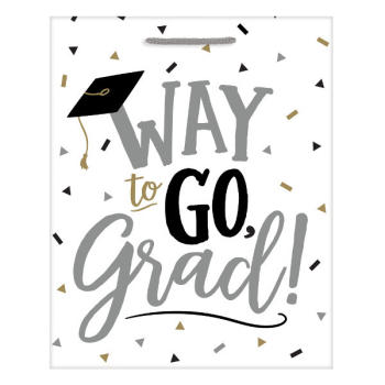 Picture of DECOR - WAY TO GO GRAD LARGE GLOSSY GIFT BAG