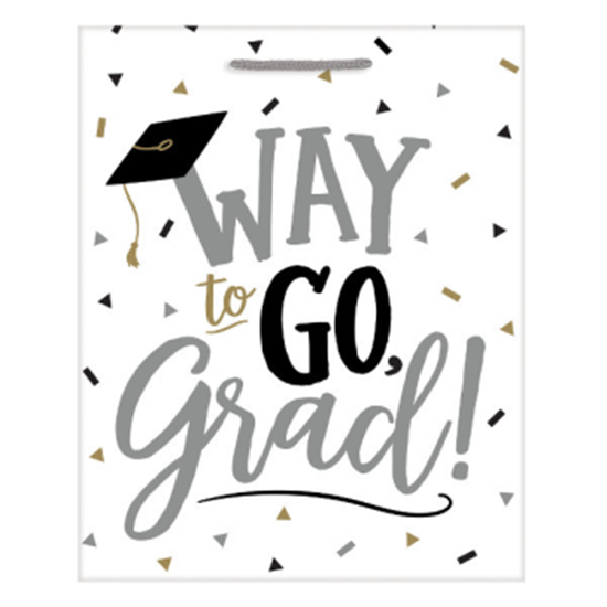 Image sur DECOR - WAY TO GO GRAD LARGE GLOSSY GIFT BAG