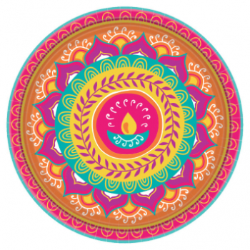 Picture of DIWALI 10" ROUND PLATE