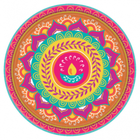 Image sur DIWALI 10" ROUND PLATE