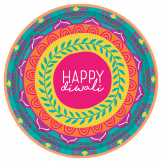 Picture of DIWALI 7" ROUND PLATE