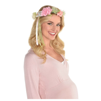 Image de FLORAL BABY MOM TO BE HEAD GARLAND