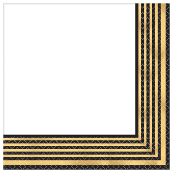 Picture of GOLD STRIPE LUNCHEON NAPKINS