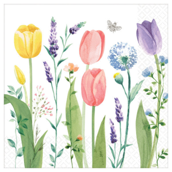 Image sur Tulip Garden Dinner Napkins