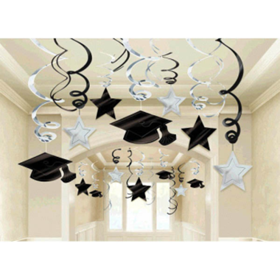 Picture of DECOR - GRAD MEGA SWIRLS PACK - WHITE/SILVER