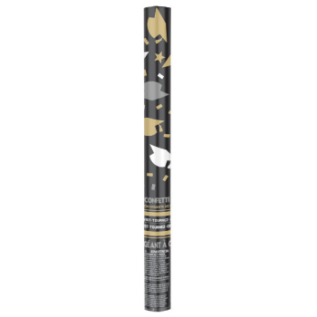 Image de DECOR - GRAD GIANT CONFETTI CANNON - BLACK/GOLD/SILVER