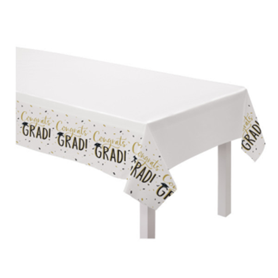 Picture of TABLEWARE - HATS OFF GRAD TABLE COVER