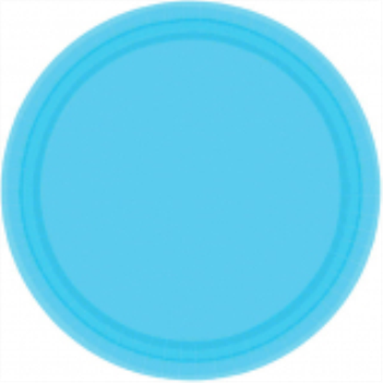 Picture of CARIBBEAN BLUE 7" PAPER PLATES    