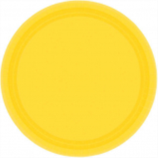 Picture of YELLOW SUNSHINE 9" PAPER PLATES