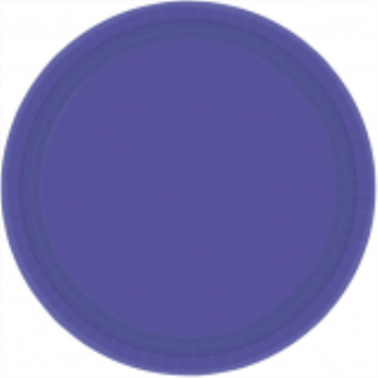 Picture of PURPLE 9" PAPER PLATES     
