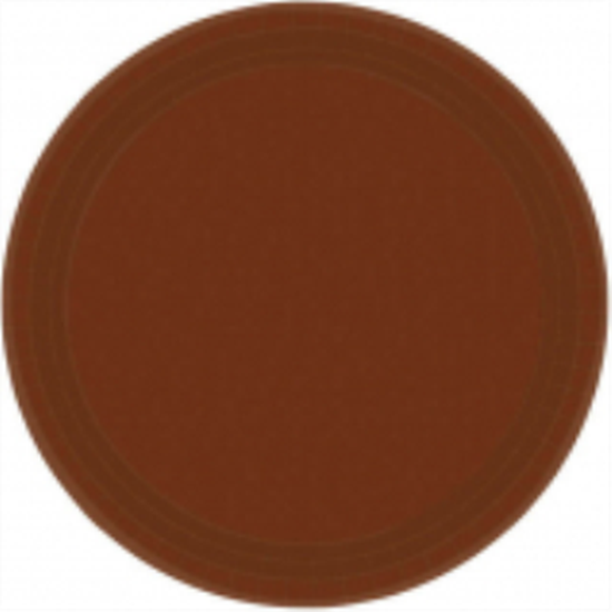 Image sur CHOCOLATE BROWN 9" PAPER PLATES