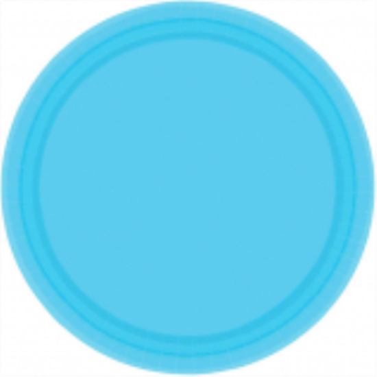 Image sur CARIBBEAN BLUE 9" PAPER PLATES       