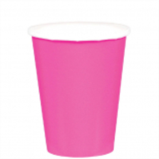 Picture of BRIGHT PINK 9oz PAPER CUPS
