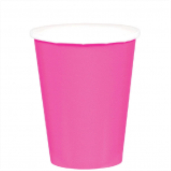 Image sur BRIGHT PINK 9oz PAPER CUPS