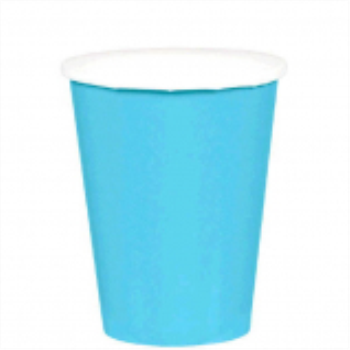 Image de CARIBBEAN BLUE 9oz PAPER CUPS      