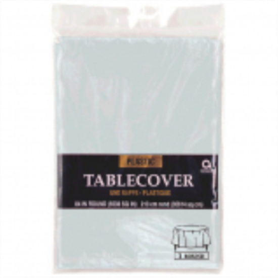 Image sur SILVER ROUND TABLE COVER 84"     