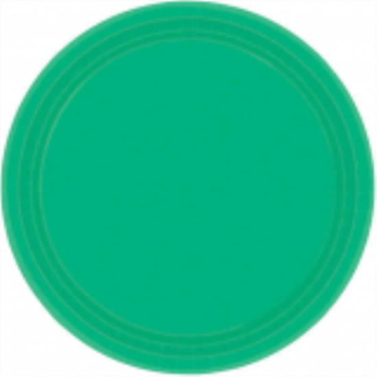 Image sur GREEN 9" PAPER PLATES