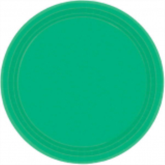 Image sur GREEN 7" PAPER PLATES