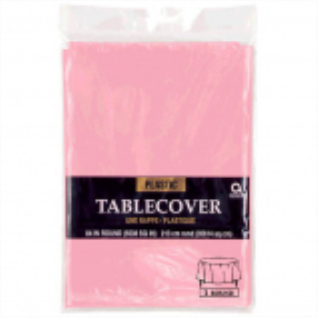 Picture of PINK ROUND TABLE COVER 84" 