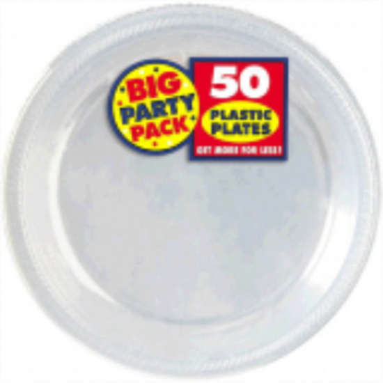 Image sur CLEAR 7" PLASTIC PLATES - BIG PARTY PACK