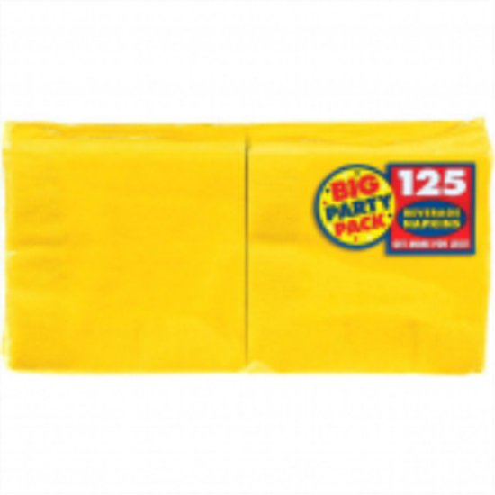 Picture of YELLOW SUNSHINE BEVERAGE NAPKINS - BIG PARTY PACK 