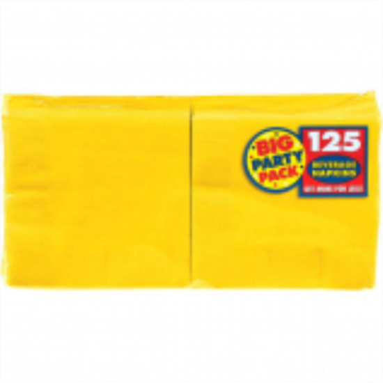 Image sur YELLOW SUNSHINE BEVERAGE NAPKINS - BIG PARTY PACK 