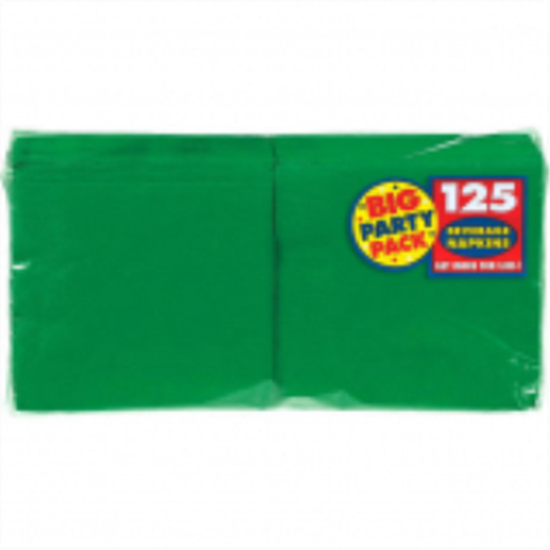 Picture of GREEN BEVERAGE NAPKINS - BIG PARTY PACK