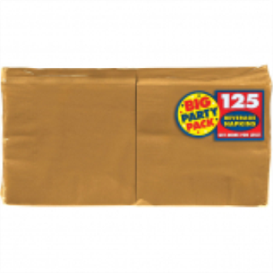 Picture of GOLD BEVERAGE NAPKINS - BIG PARTY PACK 