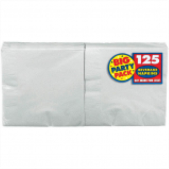 Picture of SILVER BEVERAGE NAPKINS - BIG PARTY PACK 