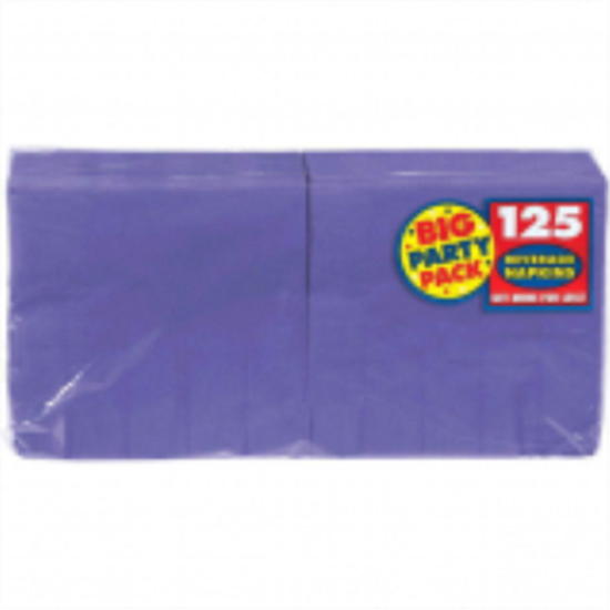 Picture of PURPLE BEVERAGE NAPKINS - BIG PARTY PACK 