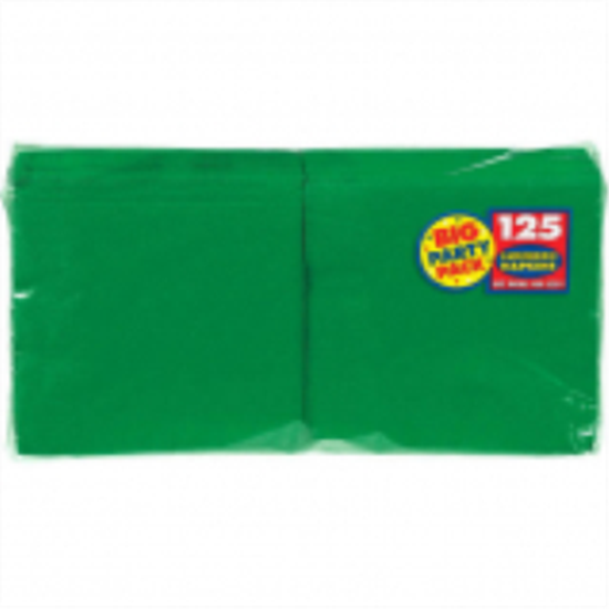 Picture of GREEN LUNCHEON NAPKINS - BIG PARTY PACK 