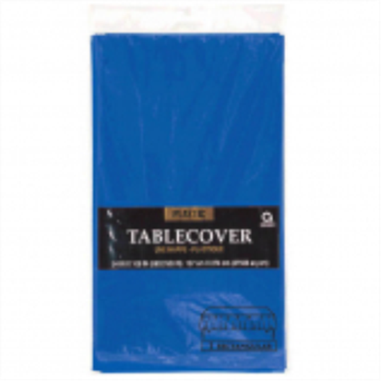 Picture of ROYAL BLUE PLASTIC TABLE COVER 54 X 108 