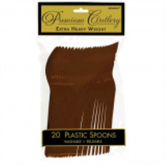 Picture of CHOCOLATE BROWN PREMIUM PLASTIC SPOON