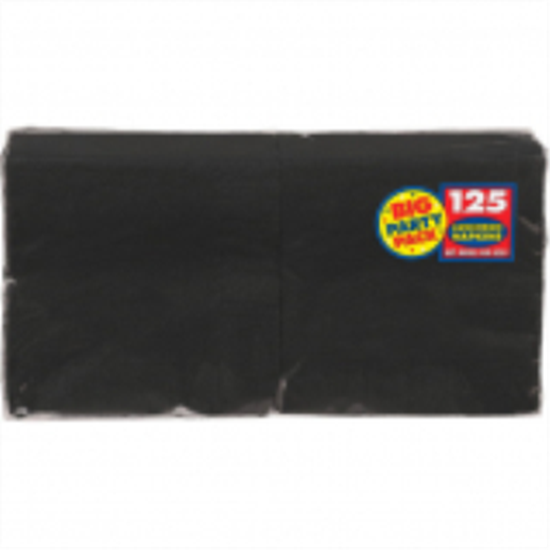 Picture of BLACK LUNCHEON NAPKINS - BIG PARTY PACK 