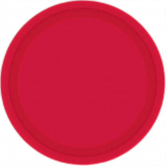 Picture of RED 7" PAPER PLATES