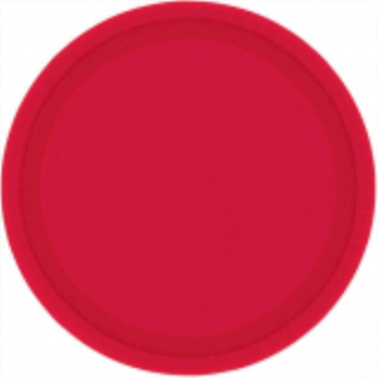 Picture of RED 9" PAPER PLATES   