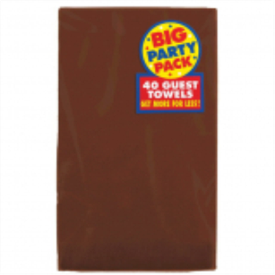 Picture of CHOCOLATE BROWN GUEST TOWELS 