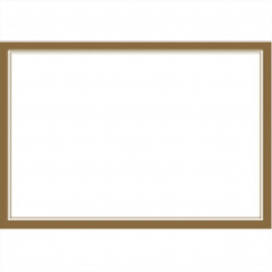 PartyMart. WHITE PAPER PLACEMATS WITH GOLD TRIM