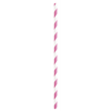 Image sur BRIGHT PINK STRIPE PAPER STRAWS