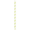 Image sur KIWI STRIPE PAPER STRAWS 