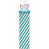 Image sur ROBIN'S EGG STRIPE PAPER STRAWS