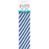 Picture of ROYAL BLUE STRIPE PAPER STRAWS 
