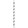 Picture of BLACK STRIPE PAPER STRAWS 