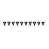 Picture of 80th - GLITZY BLACK 80th FLAG BANNER - 9FT