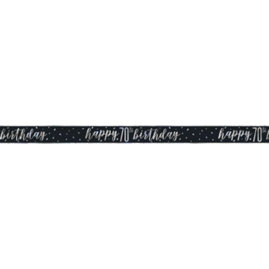 Image sur 70th - GLITZ BLACK 70th PRISM BANNER - 9FT