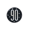 Image sur 90th - 3" GLITZ BLACK 90th  BIRTHDAY BADGE