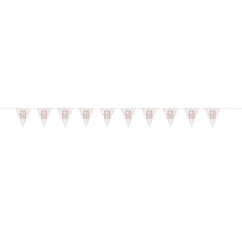 Image de 60th - GLITZ ROSE GOLD 60th PRISM ATIC PENNANT BANNER