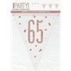 Image sur 65th - GLITZ ROSE GOLD 65th PRISMATIC PENNANT BANNER