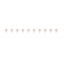 Picture of 70th - GLITZ ROSE GOLD 70th PRISMATIC PENNANT BANNER