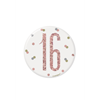 Image sur 16th GLITZ ROSE GOLD 3" BADGE